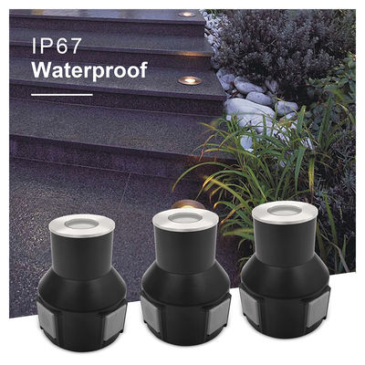 3W IP67 정원 계단 조명 RGB3in1 알루미늄 가구 스테인리스 스틸 앞 덮개 2 년 보증