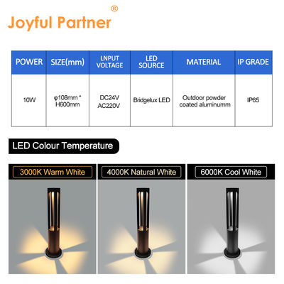 LED 지상 가로등 Bridgelux LED 10W 알루미늄 재질 220v, 현대적인 장식을 위한 360도 조명