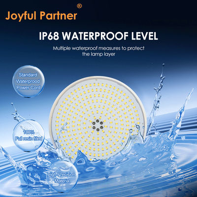 에폭시 수지 충전 LED 수영장 조명 패널 따뜻한 백색 PAR56 교체 전구 ø178*25mm