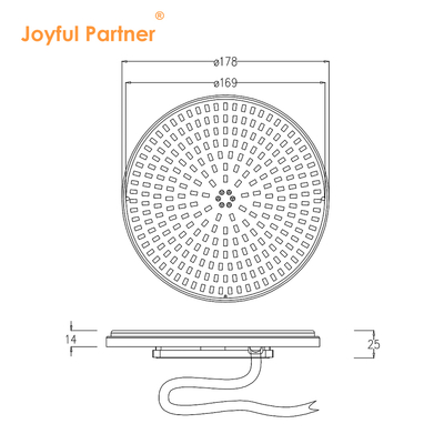 Joyful Lamp LED 수영장 조명 교체 전구 AC12V 24V RGB 색상 변경 수중 램프 (공장 출고)