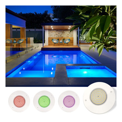 합금으로 가득 찬 수영장 조명 반사기 160mm DC12V 10W 완전 플라스틱 SMD2835 108pcs RGBW 색상 일정한 전압