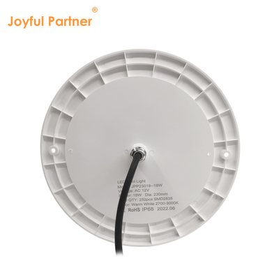 합금으로 가득 찬 수영장 조명 반사기 160mm DC12V 10W 완전 플라스틱 SMD2835 108pcs RGBW 색상 일정한 전압