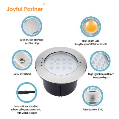 수영장 잠수광 20W IP68 316 스테인리스 스틸 DMX 제어