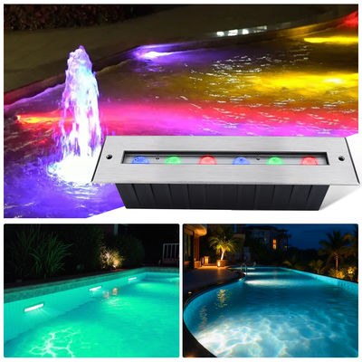 LED underwater light RGB Color Hot Selling DC24V IP68 Recessed 304 Stainless Steel