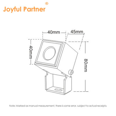 Joyful Partner LED 사각형 프로젝터 조명 1W LED 단일 색상 3000K DMX512 좁은 빔과 함께 저조