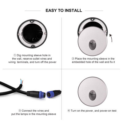 계단 미니 LED 스팟 라이트 알루미늄 호징 SMD LED 설치 액세서리와 함께 디스플레이 스텝 라이트