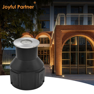 IP67 지하 조명 저전압 1W 3W 3000K DC24v 원형 정사각형 모양 스테인레스 스틸 앞 덮개