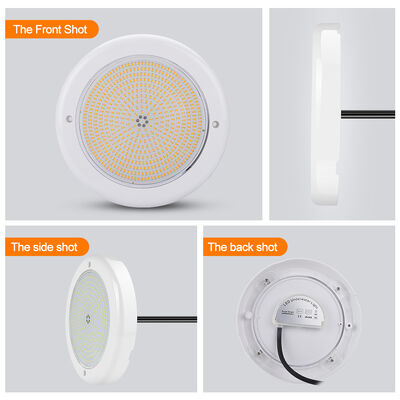 LED 수영장 조명 수중 수영 조명 RGB 230mm 18W 표면 장착 IP68 DC12V 3000K