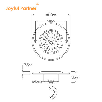 수영장 LED 조명 316 스테인리스 스틸 재료 PAR56 풀 樹脂 IP68
