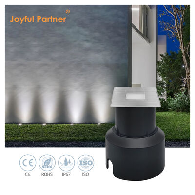 3W LED 사각 매립형 지면등 304 또는 316 스테인리스 스틸 크기 45*45MM 알루미늄 하우징