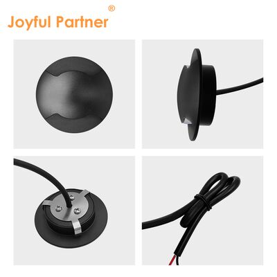 측면 시야 지하 램프 12V-24V DC IP67 알루미늄 하우징 DIA60MM 양방향