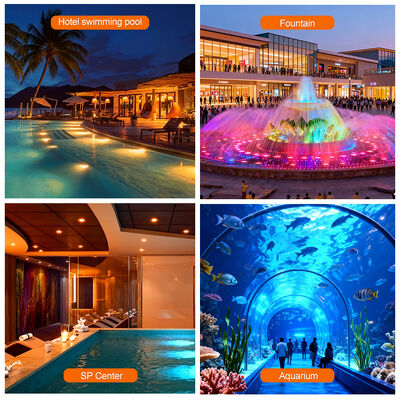 AC12V 플라스틱 수영장 라이트 6W 樹脂 꽉 100% IP68 수중 사용