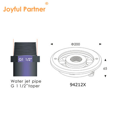 LED 수중 분수 조명 따뜻한 흰색12 볼트 12W SS 316 물질 2미터 케이블 길이