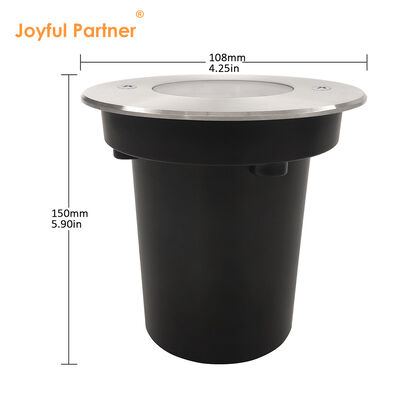 LED 매립형 지중등 3W 6W 방수 DIA108MM 알루미늄 하우징 스테인리스 스틸 전면 커버 포함