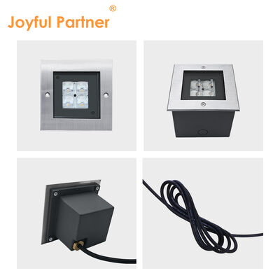 야외 광장 인그라운드 라이트 24V 8W 3000K 따뜻한 흰색 다이 캐스트 알루미늄 보디 IK 등급 09