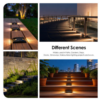 슬림 사이드 에미팅 경로 라이트 하나 둘 사이드 뷰 IP67 표면 장착 SMD2835 LED100*100MM 순수 알루미늄 6063 재료