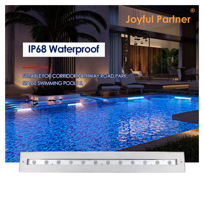 수중 선형 조명 DC12V 316 스테인리스 스틸 DMX 512 RGB 12W 24W 628MM 길이 폭포용
