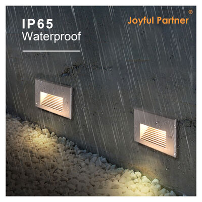 LED Recessed Wall Light SMD LED 120° Downward Light Distribution AC100-240V Aluminum Material For Outdoor Use