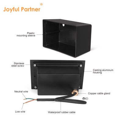 2W IP65 장착 수갑 Ra85 광 렌즈 AC100-240V