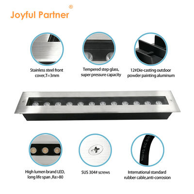 LED 지하등 길이 1000MM IK08 RA85 24W 48W CCT 3000K 건축 조명 프로젝트용