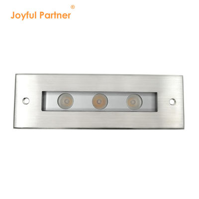 LED 지상 조명 DC24V 3W 6W 3000K #316 SS IP67 선형 길이 195MM + 온화 유리