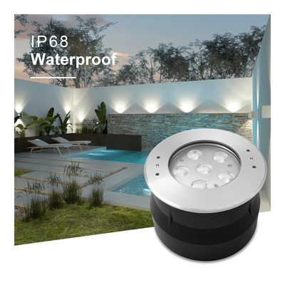 24V 6W 12W 스테인리스 스틸 316 LED 수중 조명 (쿨 화이트, 수영장 연못용 플라스틱 장착 슬리브 포함)