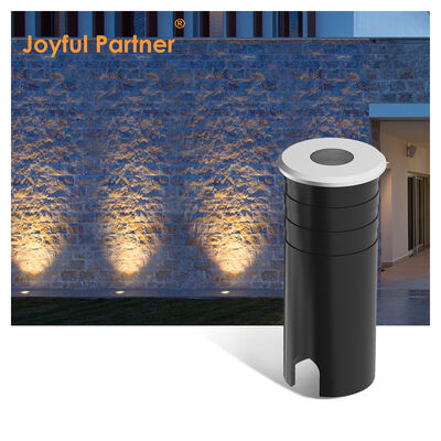 LED 업라이트 316 스테인리스 스틸 커버 알루미늄 램프 보디 온화 유리 IP67 1W 따뜻한 흰색 3000K