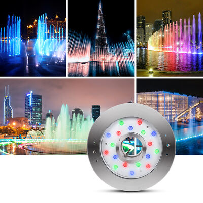 LED Fountain Lights Stainless Steel Material RGBW 4in1 Underwater Lighting for Landscape Outdoor Settings