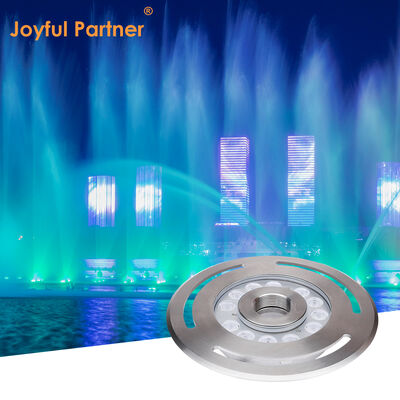 LED 분수 빛 스테인리스 스틸 케이스 DC 12V 3500K 따뜻한 흰색 CRI 85 시티 플라자