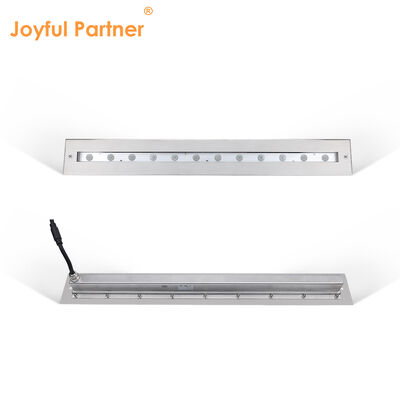 수중 선형 조명 DC12V 316 스테인리스 스틸 DMX 512 RGB 12W 24W 628MM 길이 폭포용