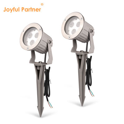 IP65 LED 정원 스포트라이트 알루미늄 GU10 전구 0.5M 케이블 야외 경로 조명용