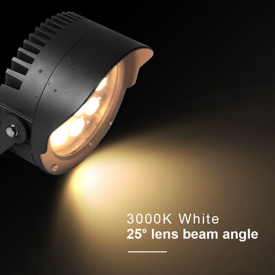 조절 가능한 초점 직경 160MM 36W 내장 DMX512 LED 정원 스포트라이트